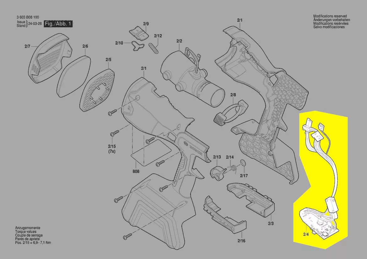 module électronique réf. 1 600 A02 JT4 Bosch